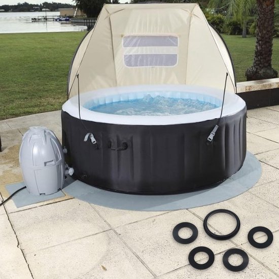 Spa Pakking Set - Lekvrije Afdichtingen - Spa Onderhoud - Hittebestendig Siliconenrubber - Verschillende Maten - Zwart — afbeelding 2