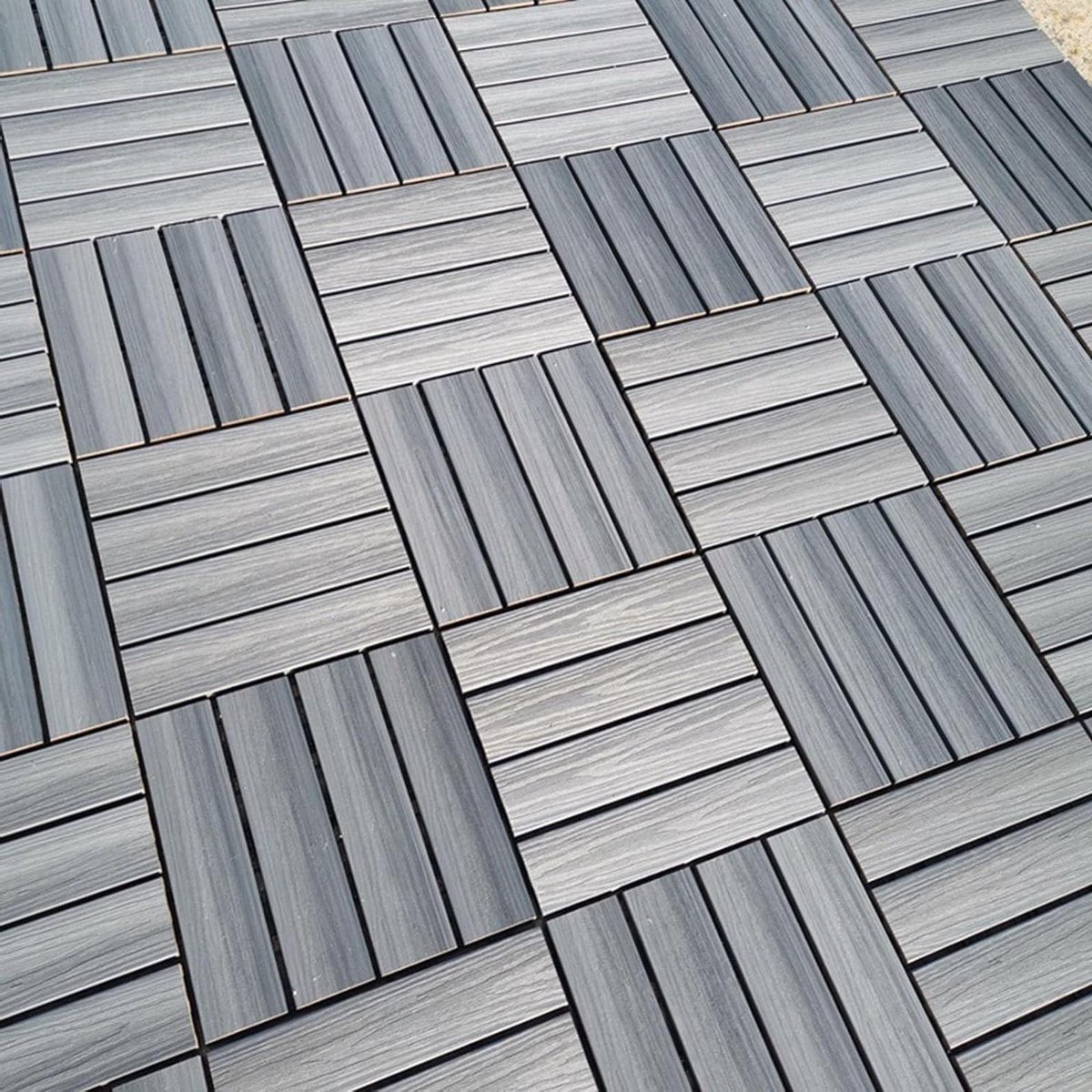 Terrastegels - Vloerdelen Buiten - Tuin Aankleden - Klikmontage Systeem - 10 Stuks - Blauw