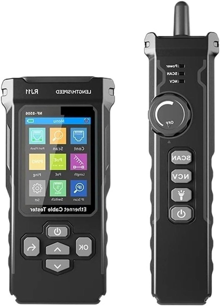 Netwerktester - Kabeltracker - Netwerk Installatie - Met PING test - 200x50x33mm - One Color