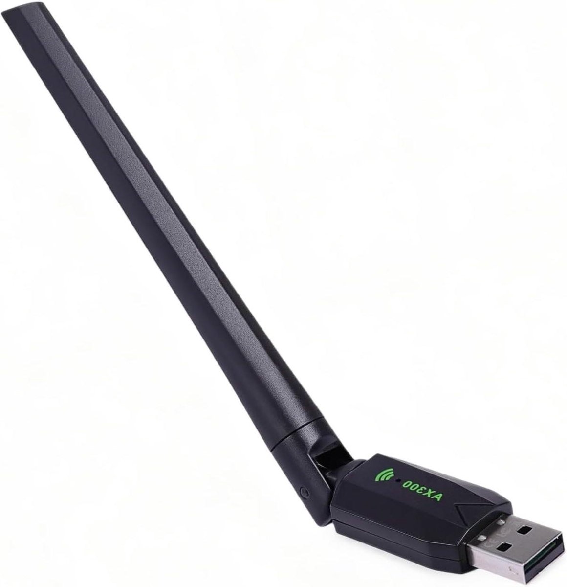 Draadloze Netwerkkaart - Wifi Adapter - Snelle Internetverbinding - Drivervrij Installeren - AX300 Snelheid - Zwart