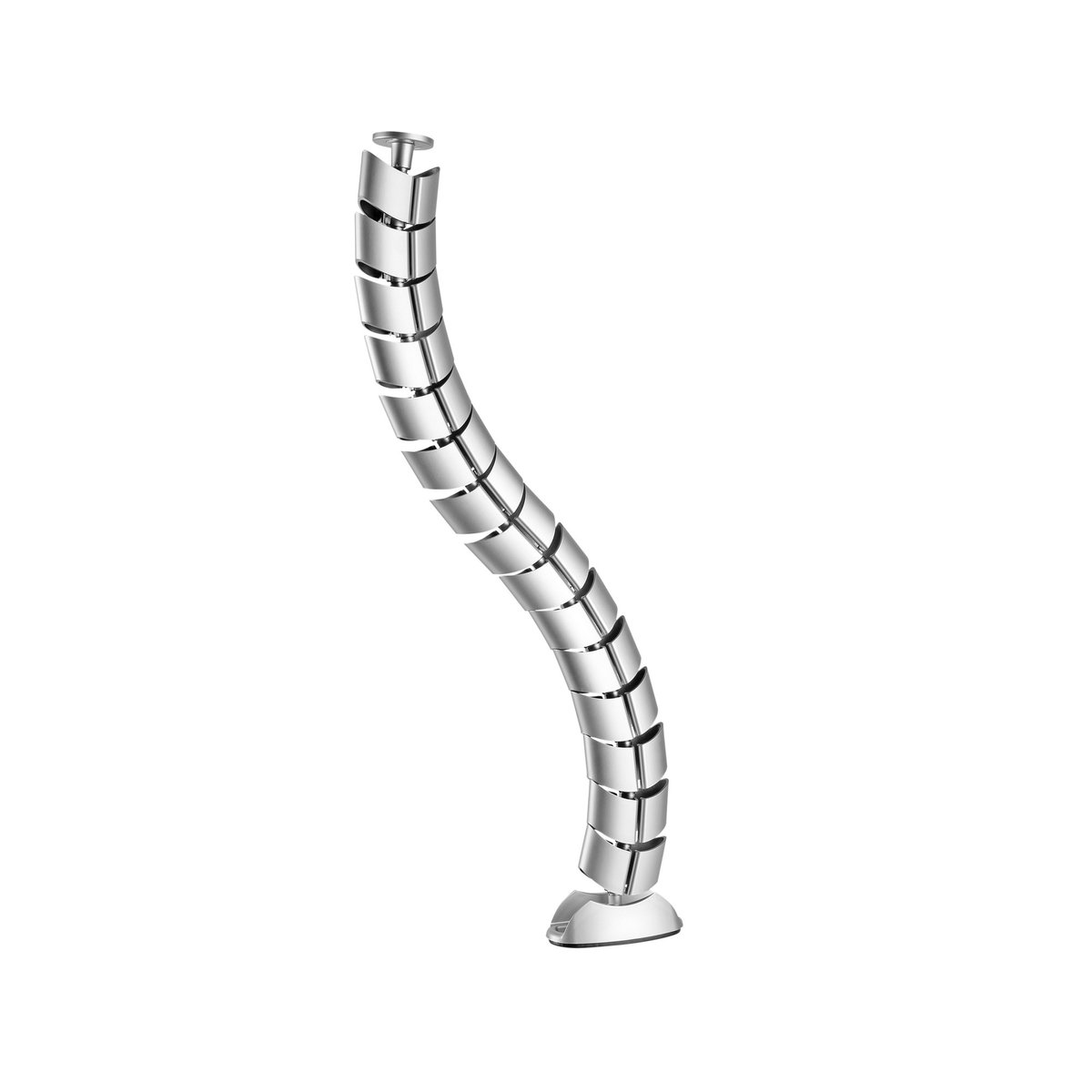 InLine® kabelgoot flexibel, verticaal voor tafels,0,80m,zilver