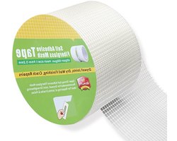 Zelfklevende Glasvezeltape 100mm x 50m voor het Verbinden van Gyproc Panelen, Repareren van Scheuren en Gaten in Droge Bouw