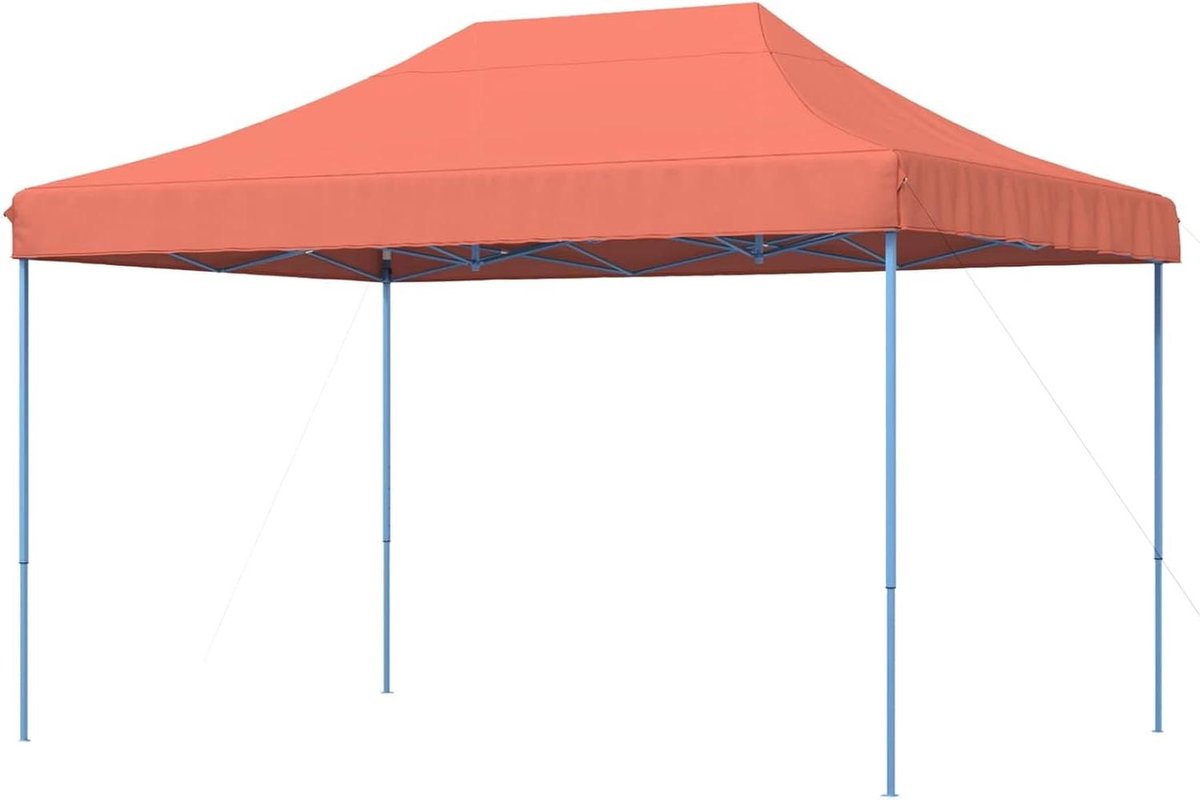 Opvouwbare Partytent - Feesttent Tuin - Buiten Evenementen - Stalen Frame - 410 x 315 cm - Terracotta