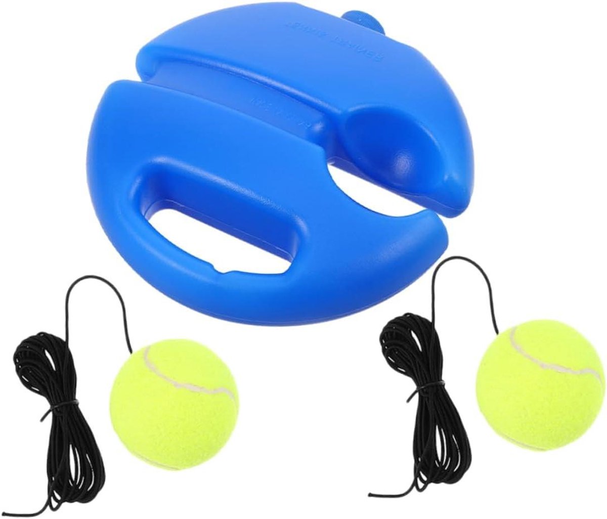 Tennis Trainer Rebounder - Solo Trainingsbal - Zelf Vaardigheden Trainen - Stabiele Bal Retour - 20x20x4 CM - Multi