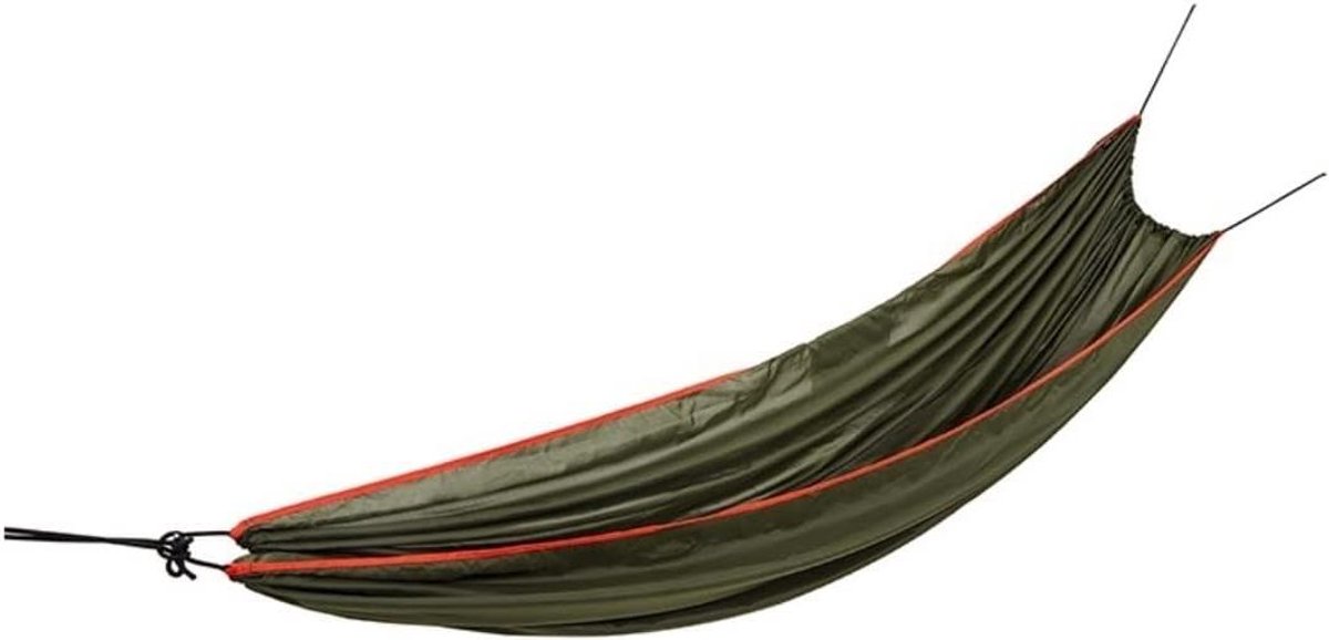 Draagbare Hangmat - Kampeerhangmat Dubbel - Buiten Ontspannen - Lichtgewicht Ontwerp - 250x150cm - Multicolor Groen