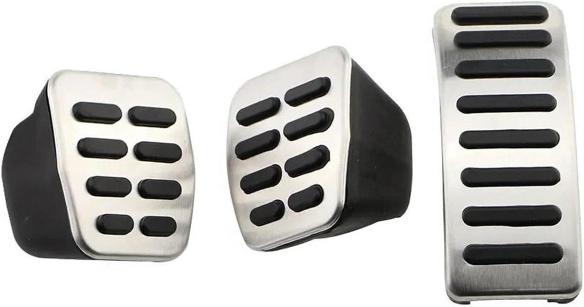 Pedaalhoezen Set - Voetpedaal Covers - Verbeterde Grip - Antislip Oppervlak - 3 Stuks - Metaal