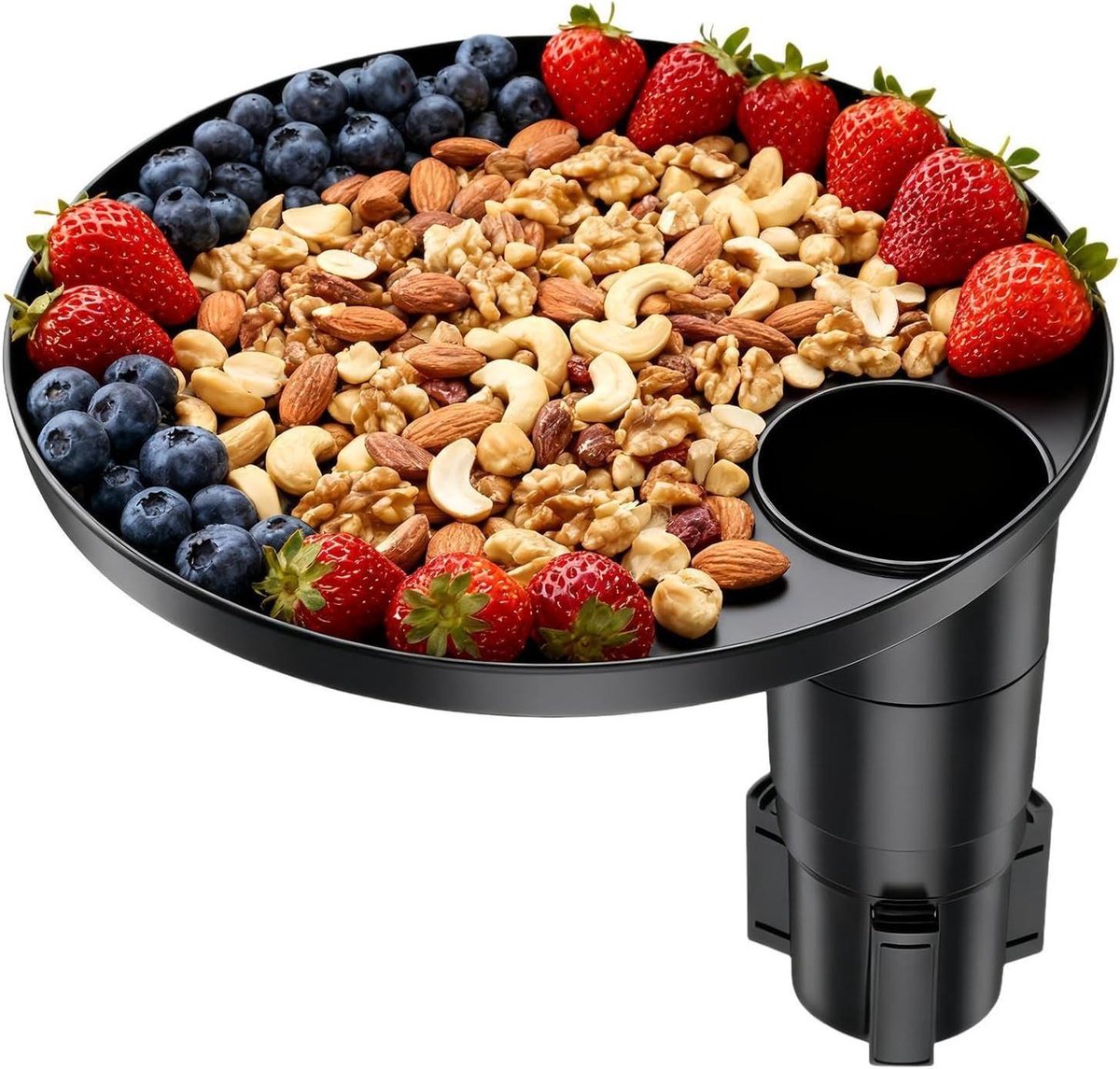 Bekerhouder Lade - Auto Tafel - Eten en Werken - 360 Graden Draaibaar - 32.6 x 29.6 x 11.1 cm