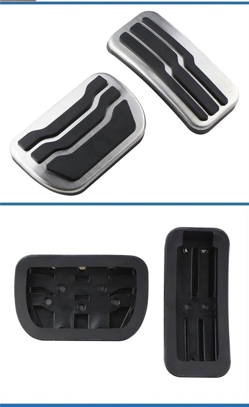 Pedaalhoezen Auto - Voetpedaal Covers - Verbeteren Rijervaring - Antislip Oppervlak - Roestvrij Staal - One Color — afbeelding 4
