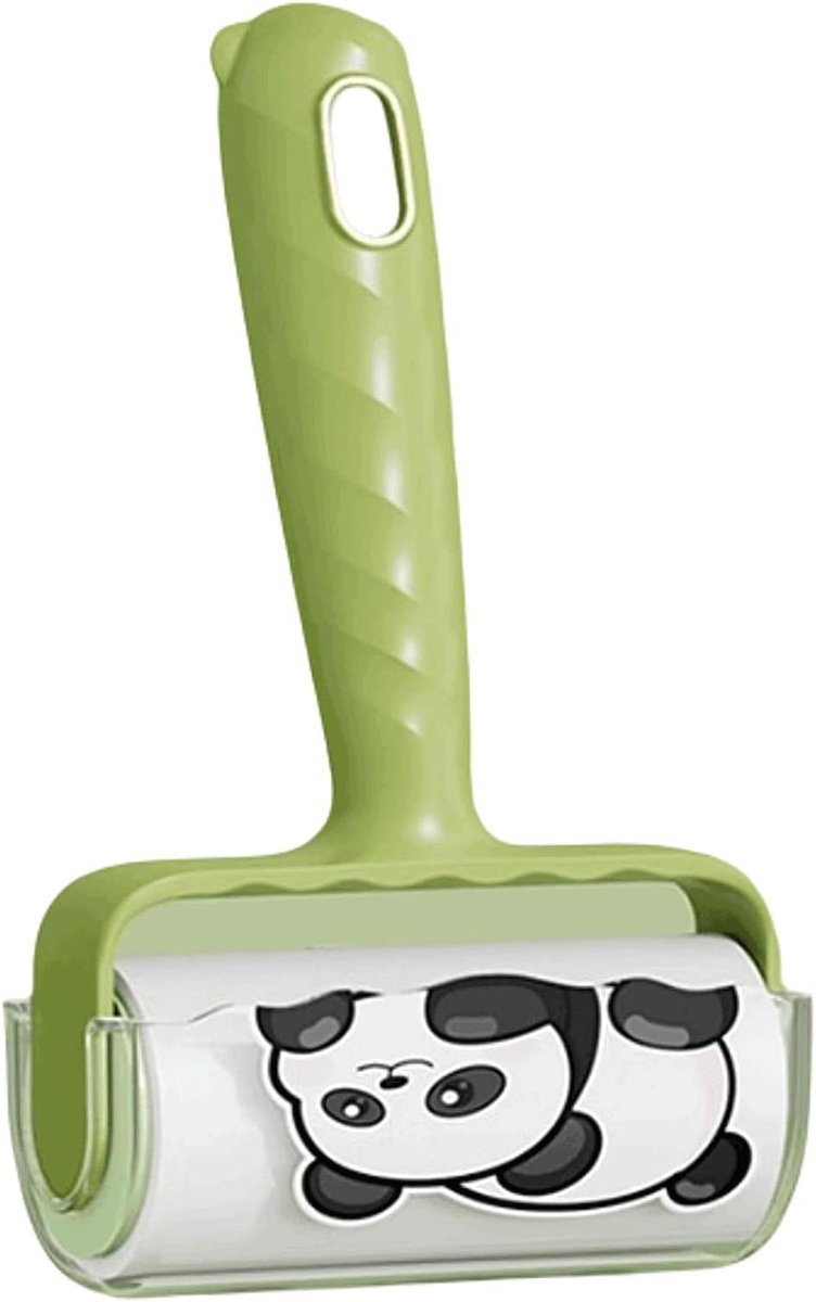 Pluizenroller met deksel - Kledingreiniger Lintroller - Kleding verzorgen - Sterke kleefkracht - 11 x 18 cm - Groen