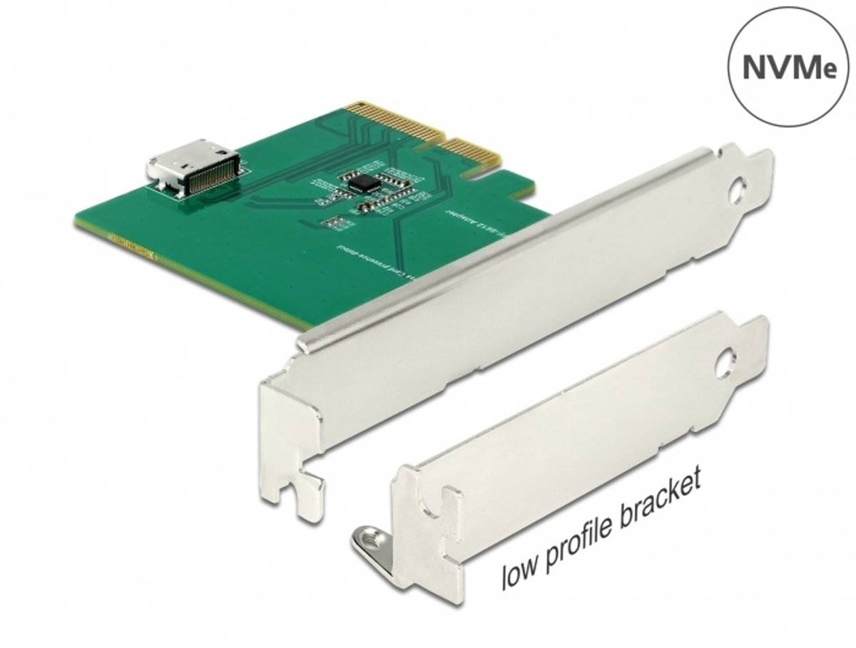 Delock PCI Express x4 Card to 1 x internal OCuLink SFF-8612 - Low Profile Form Factor