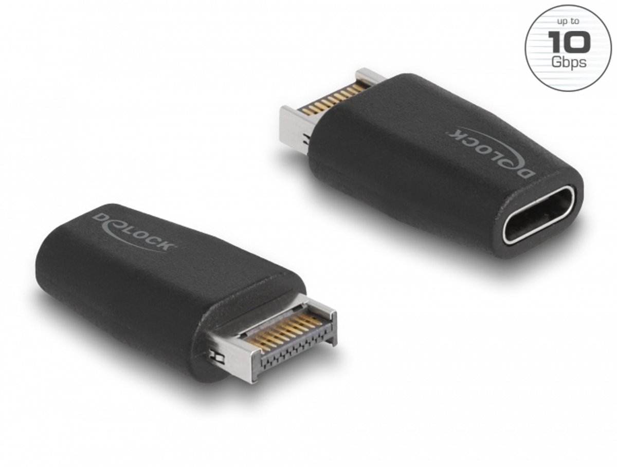 Adapter USB 3.2 Sleutel Een mannelijke naar USB Type-C Vrouw Black