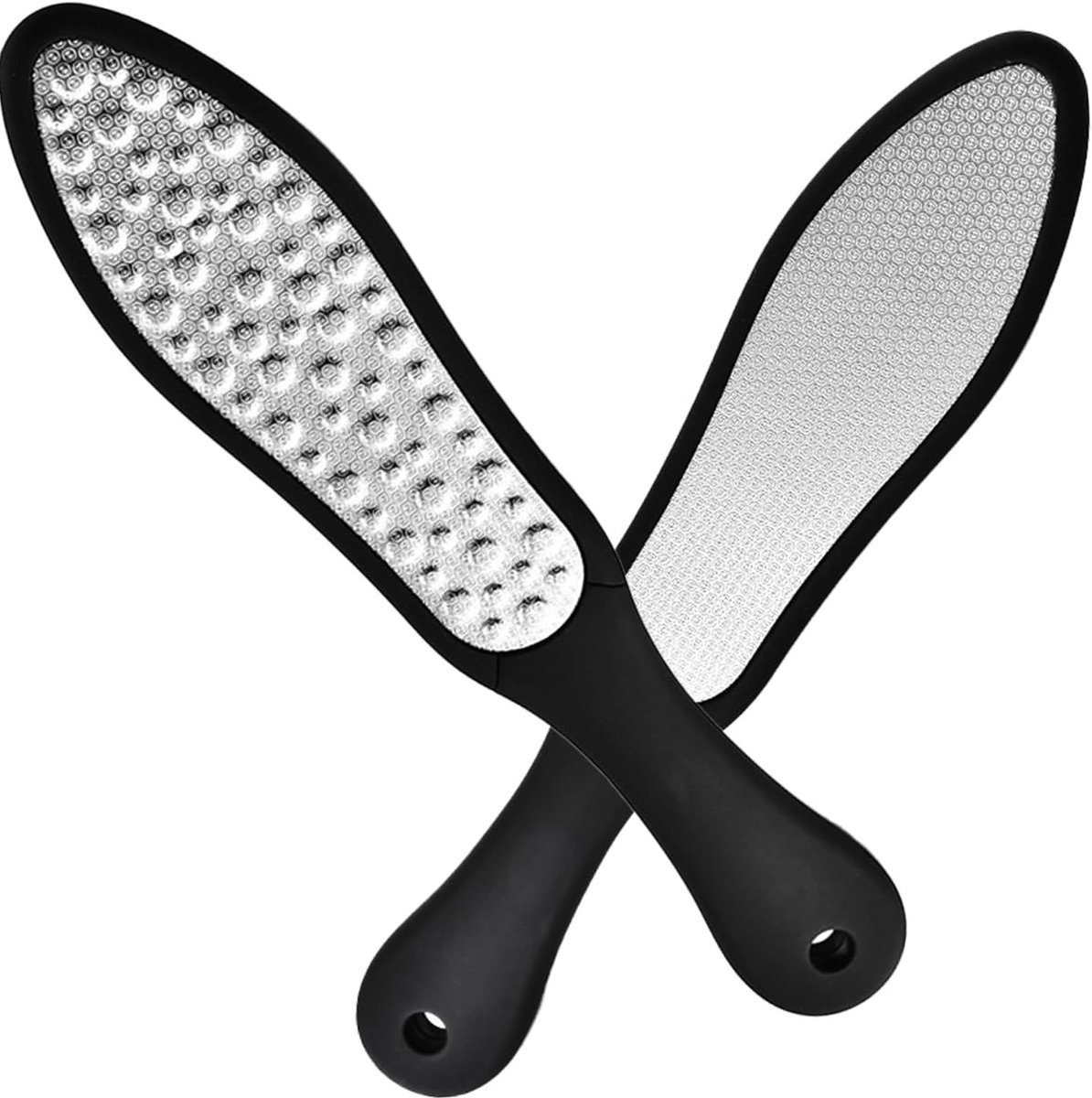 Dubbelzijdige eeltverwijderaar - Professionele voetvijl voor het verwijderen van harde huid, eeltverwijderaar en pedicure gereedschap met ergonomische grip