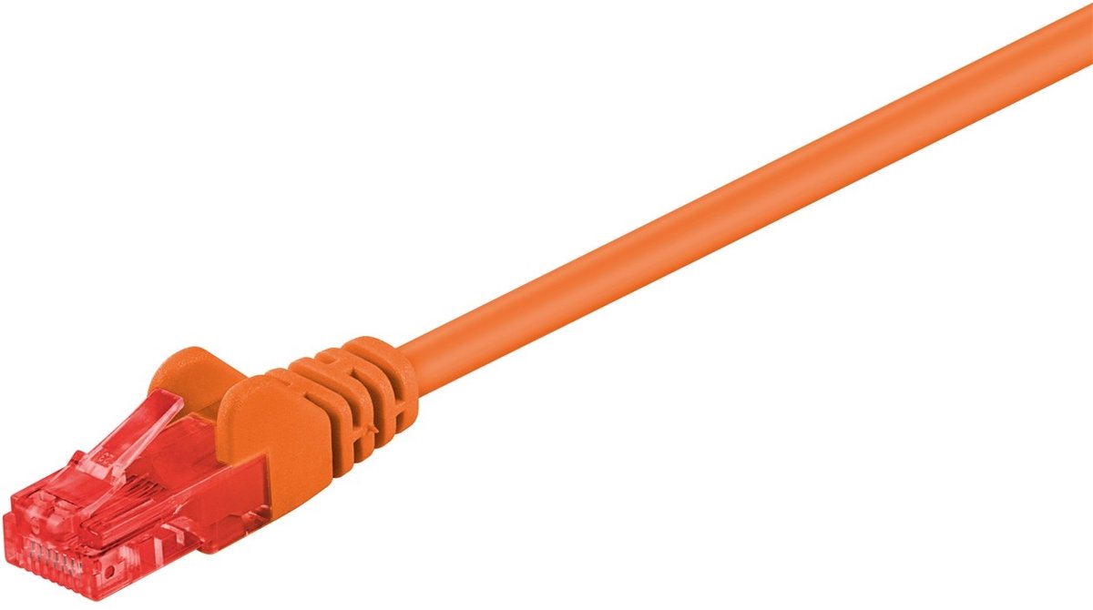 Wentronic CAT6 Netwerkkabel - RJ45 - oranje - 1.5 m