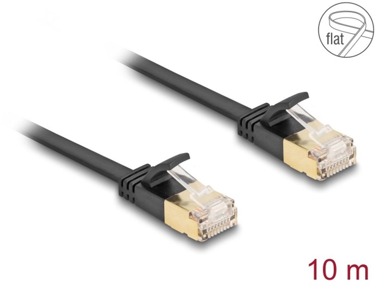 DeLOCK 80350 netwerkkabel Zwart 10 m Cat7 U/FTP (STP)