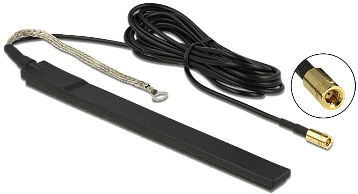Delock Antenne DAB+ SMB Stecker 23 dBi aktiv