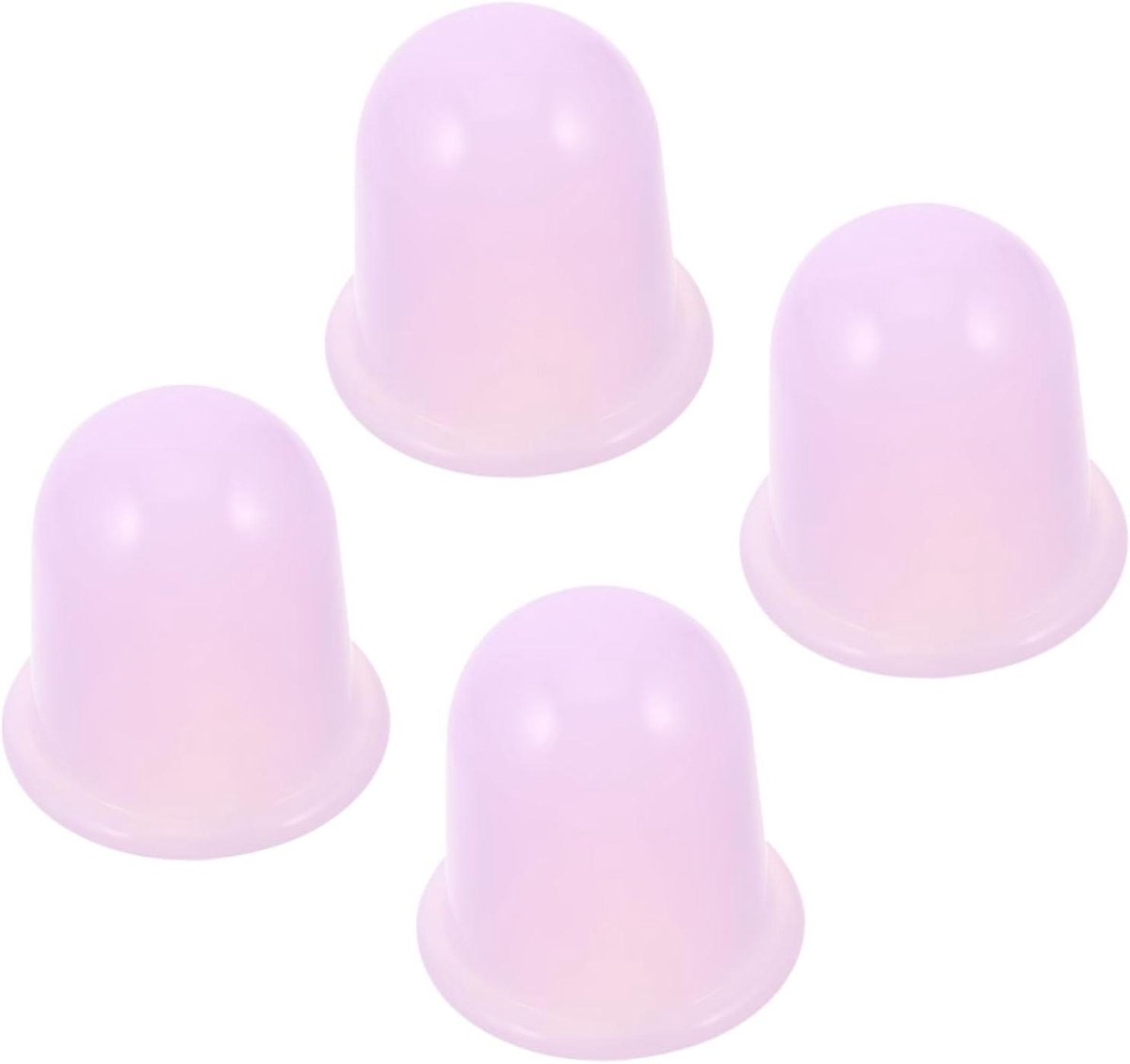Vacuüm Cupping Set - Siliconen Cups - Spiervermoeidheid Verlichten - Handmatige Bediening - 4 Stuks - Lavendel