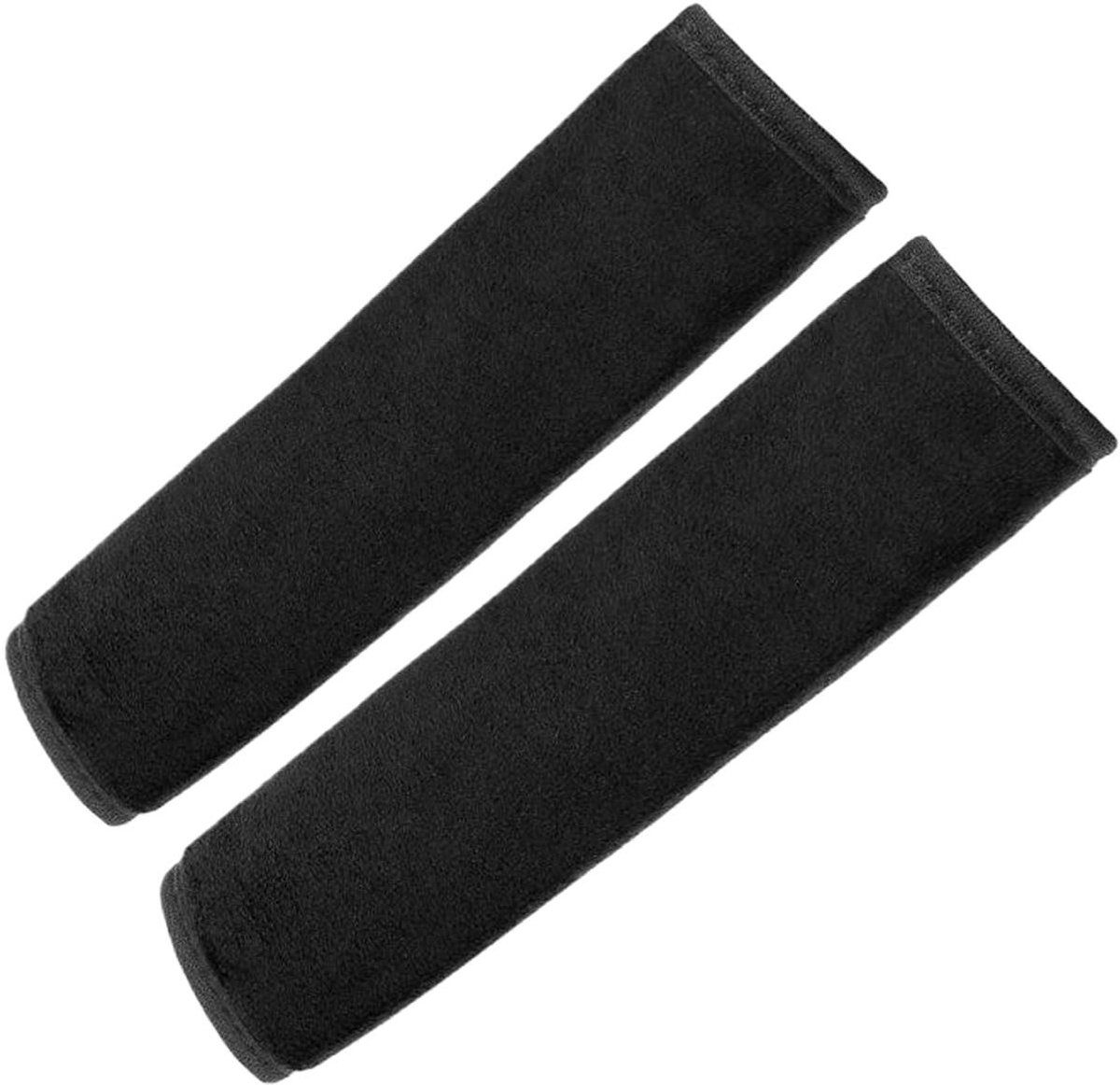 Veiligheidsgordel Kussens - Gordelbeschermers Schouder - Comfortabel Reizen - Zeer Elastisch Materiaal - 24 x 6 x 2 cm - Zwart