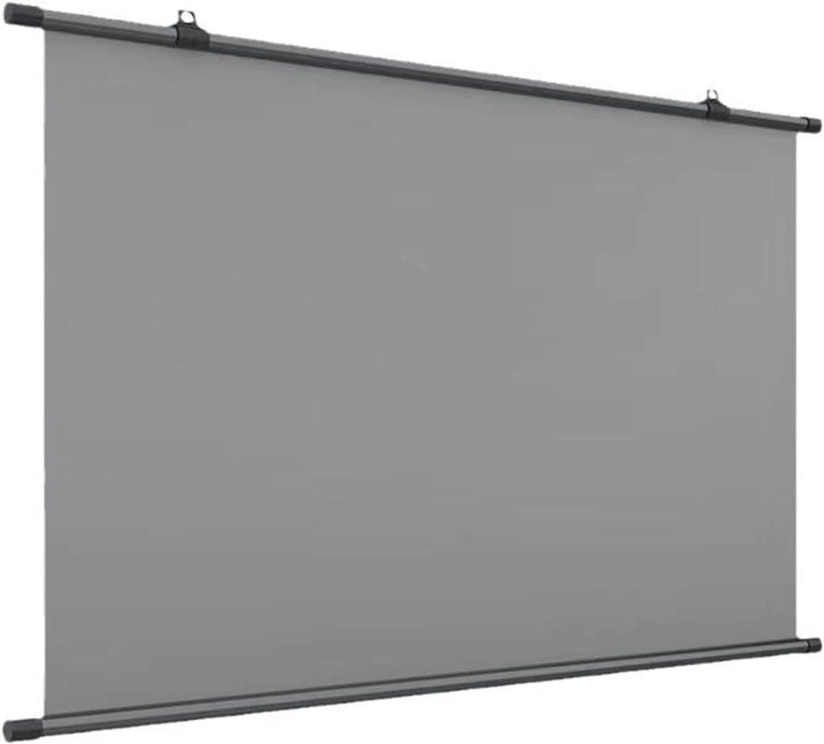 Intrekbaar Projectiescherm - HD Bioscoop Scherm - Film Avonden - Kreukvrij Ontwerp - 152 cm - Zwart