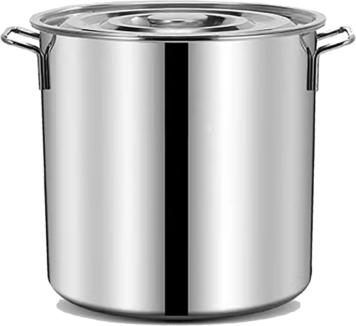 Soeppan - Voorraadpan Kookpan - Groot Koken - Gelijkmatige Warmte - 6.2L - Zilverkleurig