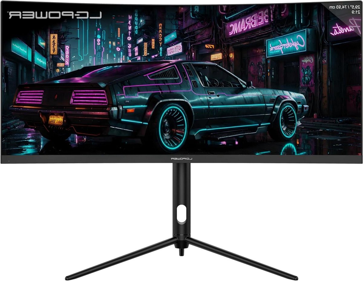 UltraWide Curved Monitor - Breedbeeld Scherm - Gaming Entertainment - 200 Hz Beeldherhaling - 75 cm - Zwart