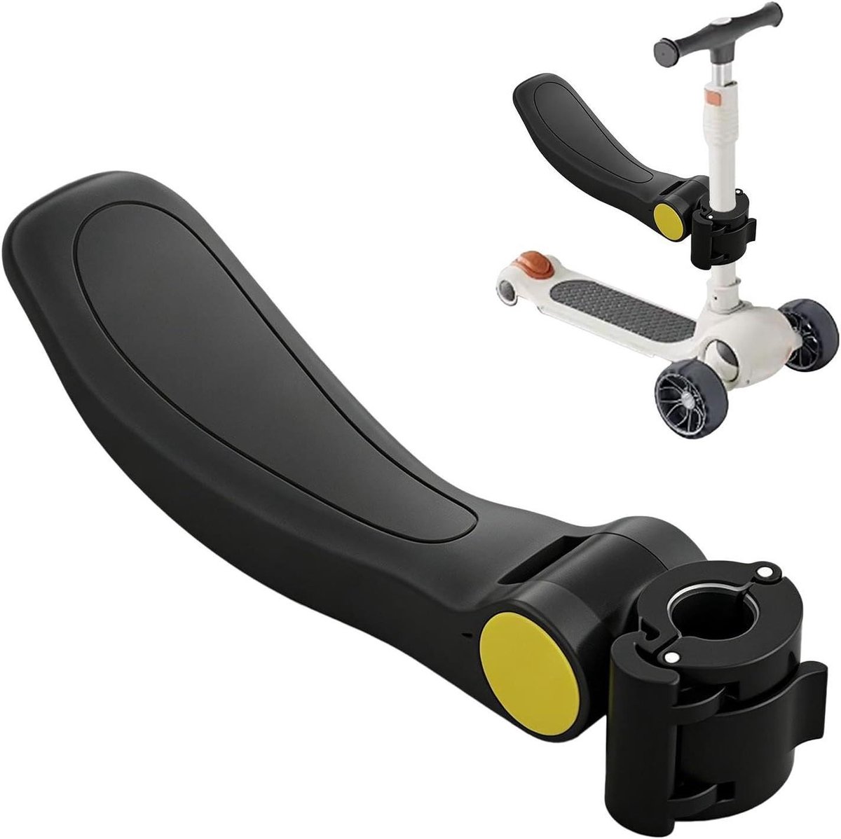 Kinderscooterstoel - Zitje voor step - Buiten spelen - Opvouwbaar en verstelbaar - Universeel - Zwart