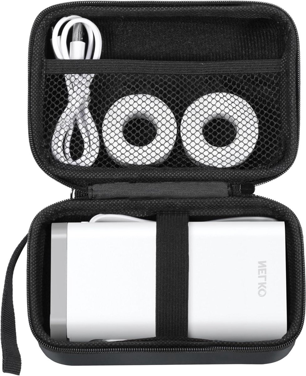 Labelmaker Hoes - Etiketten Printer Case - Label Printen - Harde Bescherming - 15 x 10 x 6 cm - Zwart