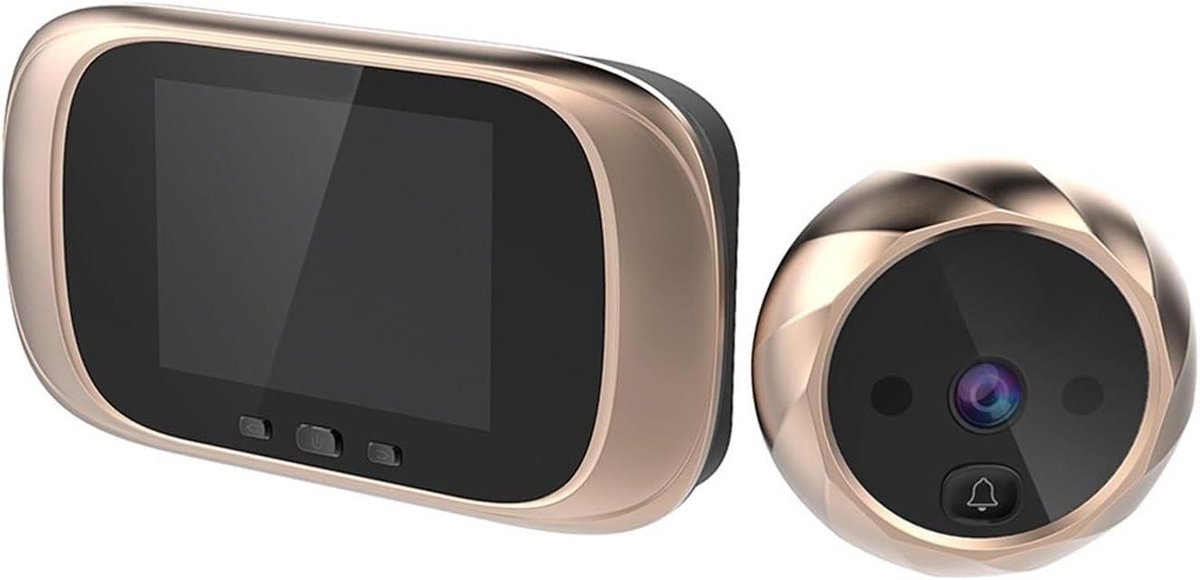 Digitale Deurbel Camera - Kijkgaatje Viewer - Veiligheid Thuis - 2.8 Inch LCD - 90 Graden Hoek - Rosé Goud