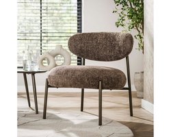 Fauteuil Aiko Japandi - Tissee cargo bruin - 62x67x71 cm