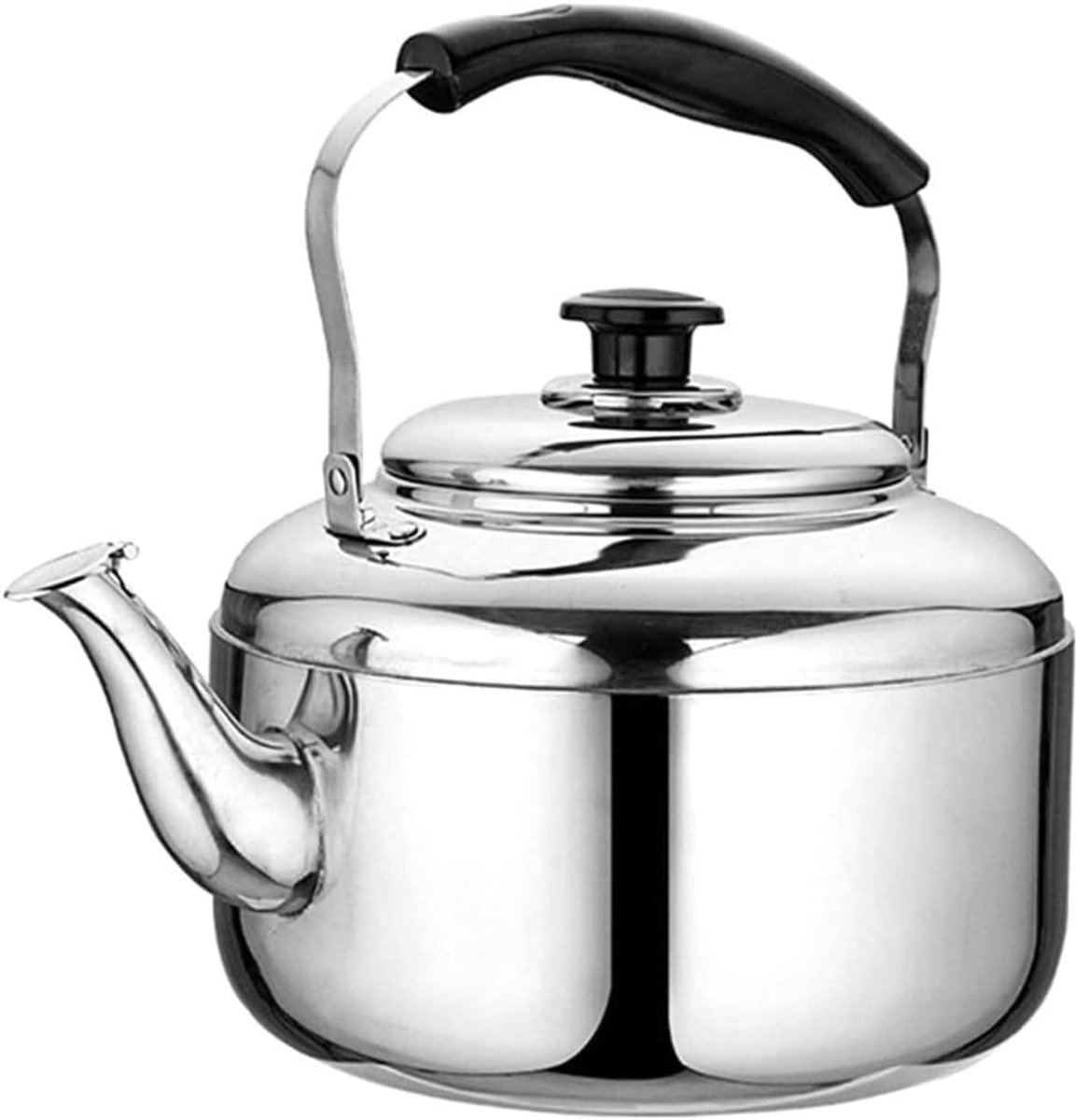 Roestvrijstalen Waterkoker - Theeketel Fluitketel - Water Koken - Klassieke Uitstraling - 3 Liter Capaciteit - Zilver