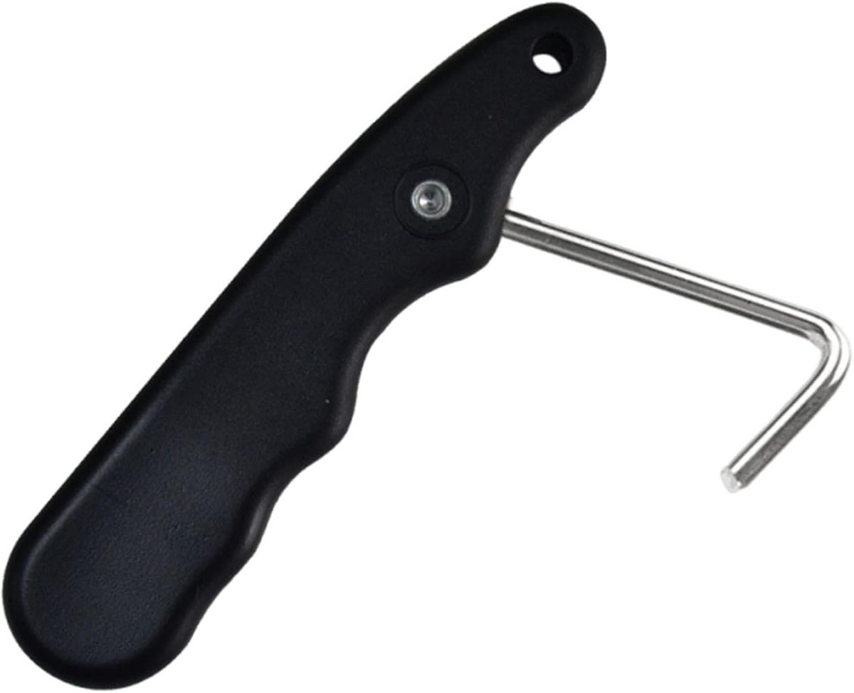 Schaatsen Aanscherper - Veterspanner Skate - Schaatsen Strakker Maken - Roestvrijstalen Handvat - 9.5 x 4.5 cm - Meerkleurig
