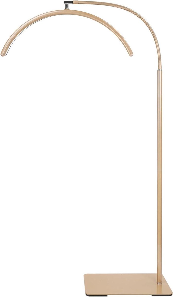 Halve Maan Vloerlamp - Professionele LED - Precisiewerk Belichten - Schaduwvrij Ontwerp - 24 Watt - Goud