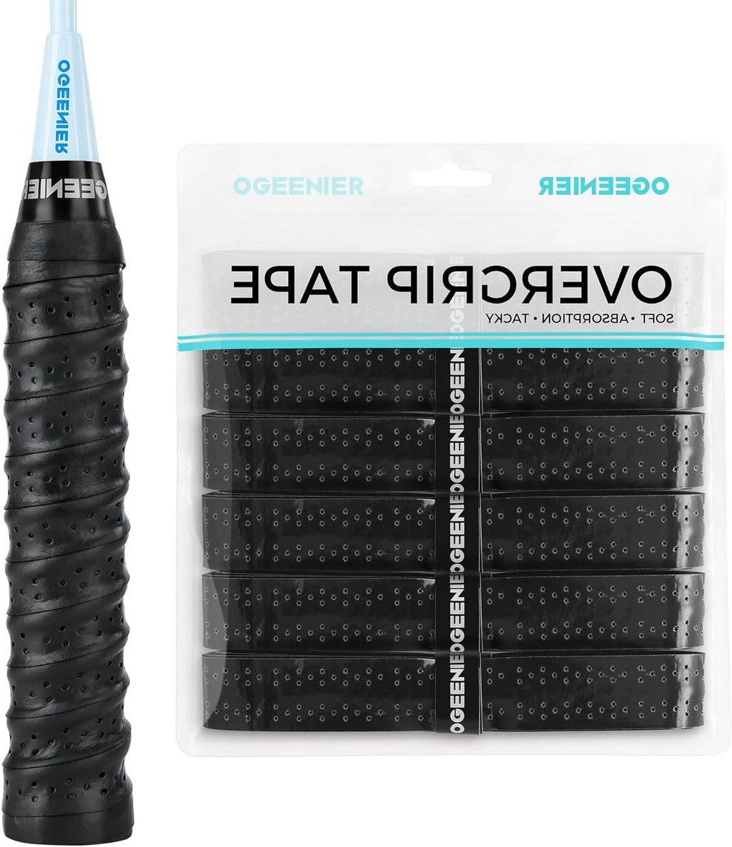 Gripbanden Set - Sport Handvat Covers - Verbeteren Grip Sport - Zelfklevend Ademend - 6 stuks - Zwart