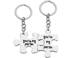 New Age Devi - Verbondenheid - Vriendschap sleutelhanger - You're my person sleutelhangers (set 2 stuks)