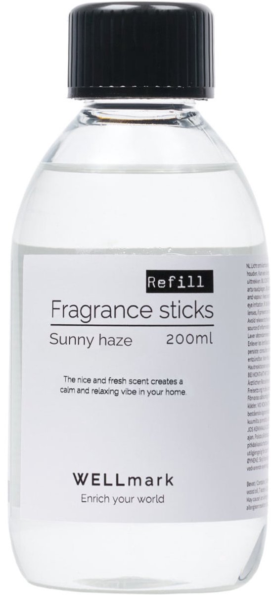 Wellmark Refill Geurstokjes - Sunny Haze 200ml