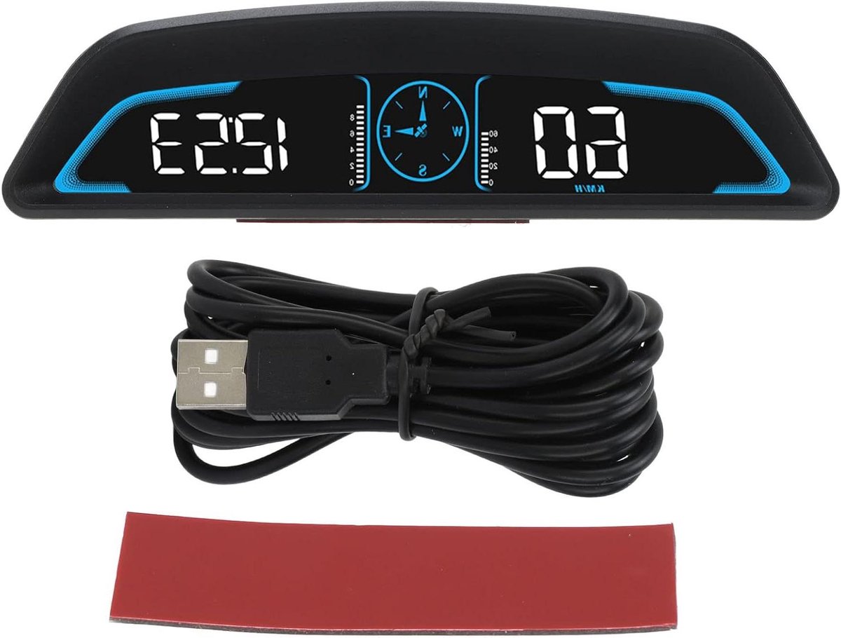 Car HUD Display - Model HD - Automatische Helderheidsaanpassing - Veiligheidsalarm