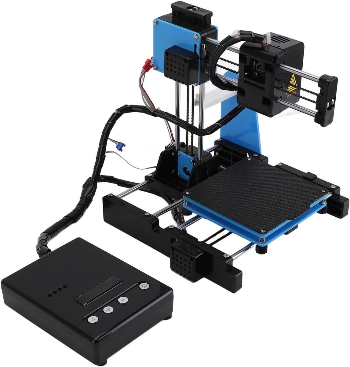 3D Printer - Desktop Printer - Hobby Projecten Maken - Compact Open Frame - 100x100x100 mm - Zwart