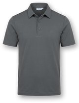 Vercate - Heren Polo Korte Mouw - Strijkvrij Poloshirt - Grijs - Slim Fit - Excellent Katoen - Maat: M