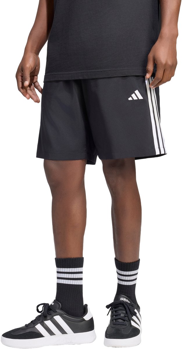 adidas Sportswear Basic 3-Stripes Chelsea Lichte Woven Short Heren Zwart