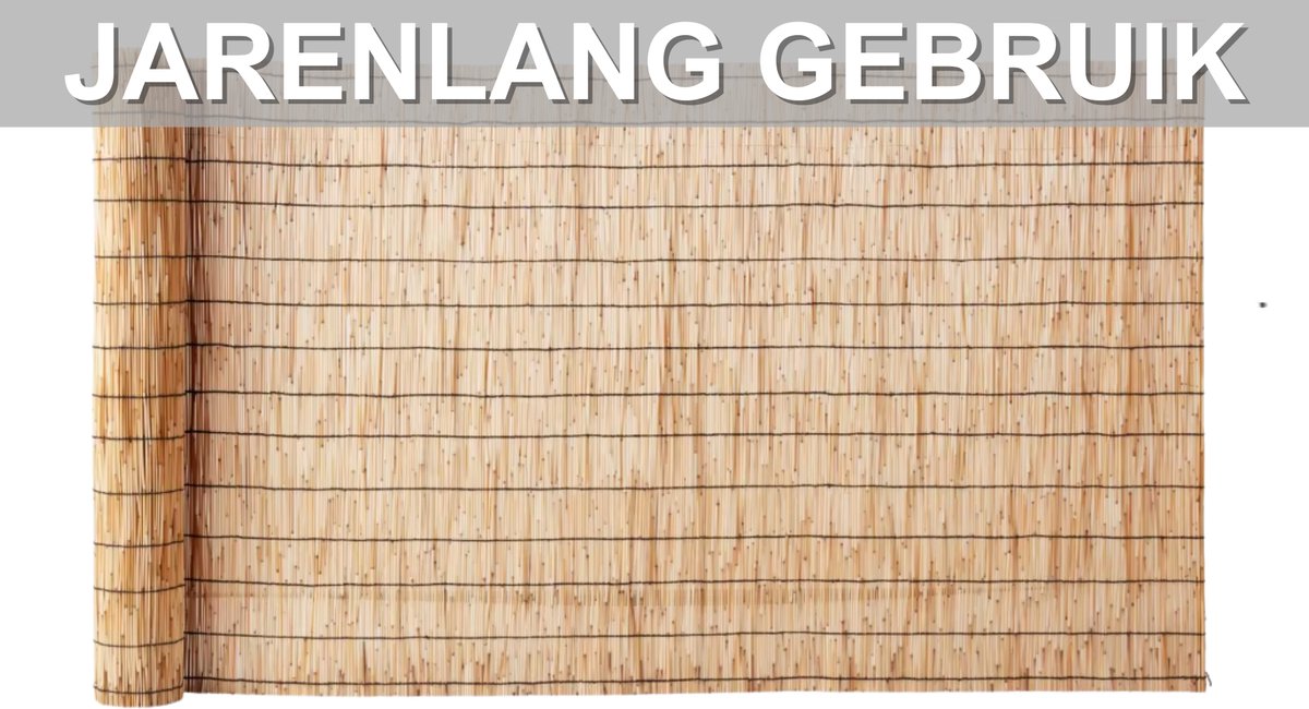 Riet Hekwerk Rol – Voor Balkon, Tuin & Patio – Natuurlijk Privacy Scherm voor Buiten – 3.3x9.8ft – SucceBuy