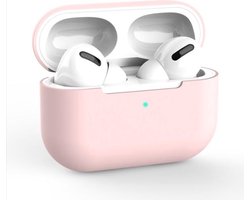 Hoesje geschikt voor Apple AirPods Pro - Siliconen case - AirPods cover - Protective case - Beschermhoes - Hoes oortjes - Softcase - Oplaadcase bescherming - Krasbestendig - Roze - 1 stuk - Jony