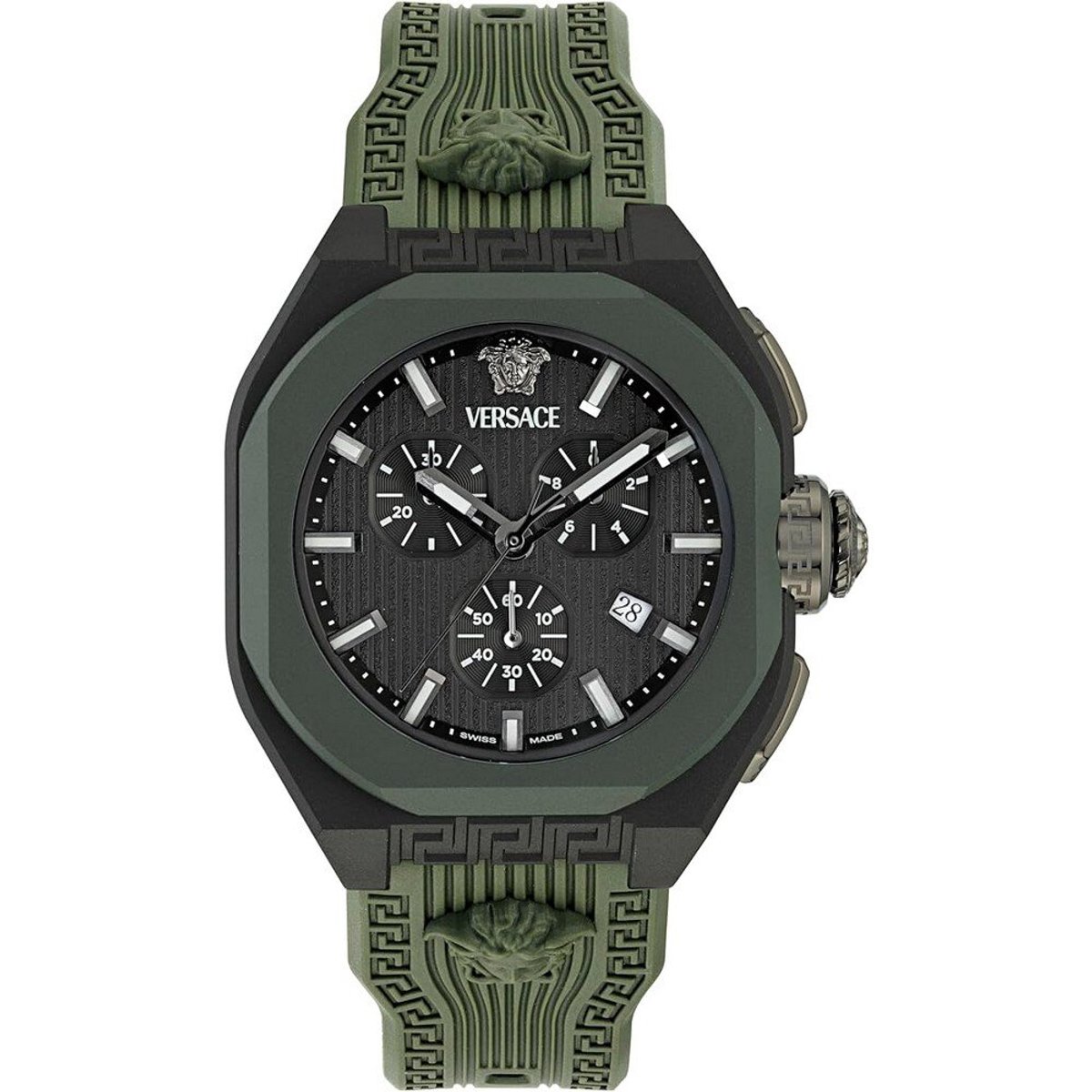 Versace V Legend VE9L00324 Horloge - Kunststof - Groen - Ø 44 mm
