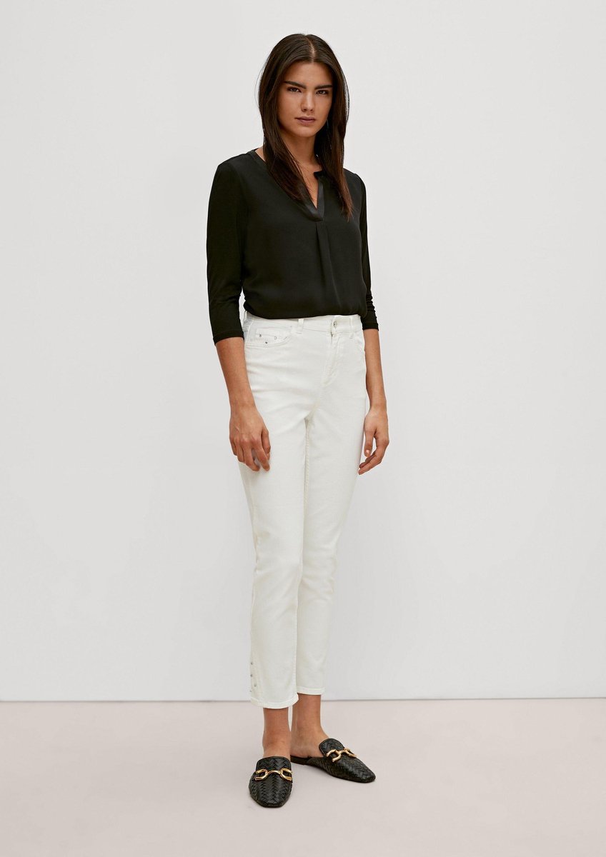 comma - female - Regular: Jeans mit Applikation