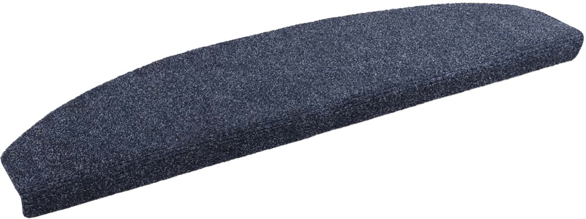 vidaXL - Zelfklevende - trapmatten - 15 - st - 80 - x - 24,5 - x - 3,5 - cm - Blauw