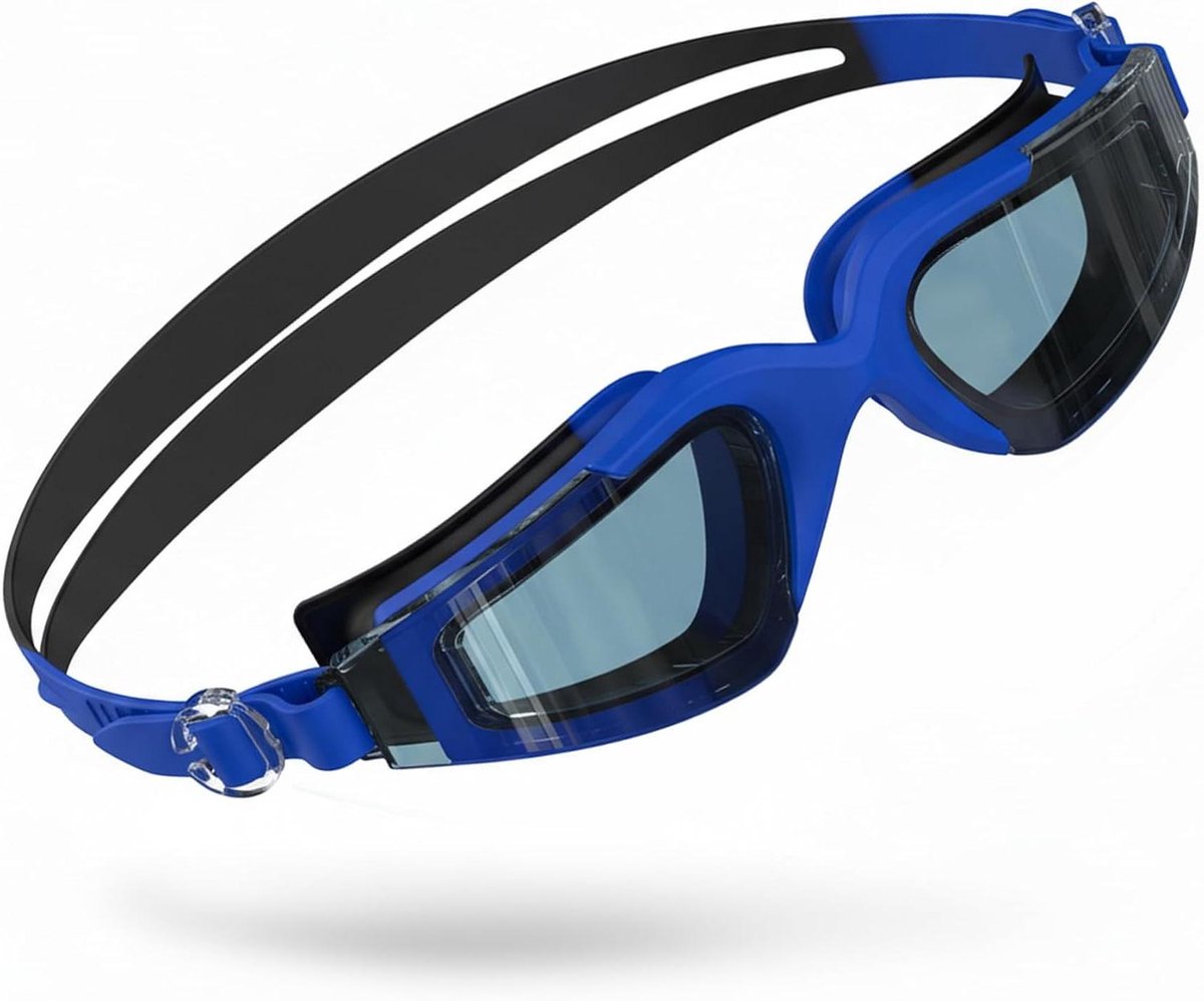 Zwembril Volwassenen - Duikbril Unisex - Helder Zwemmen - 180 graden anti-condens - Unisex - Blauwgrijs