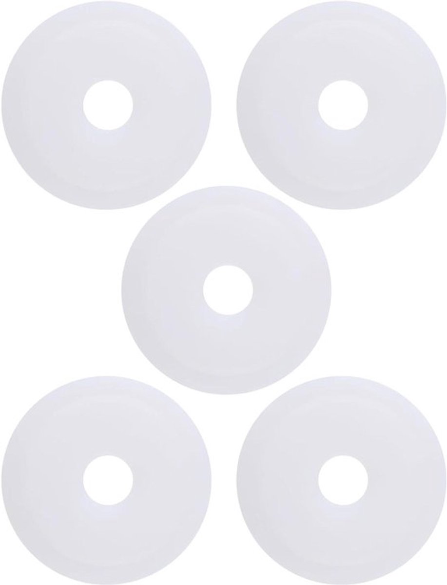 - Witte Siliconen Seal Wasmachine Toilet Flush Valve Base - Compatibel met Roca Dual Flush Valves - 5 STKS - 68x16mm