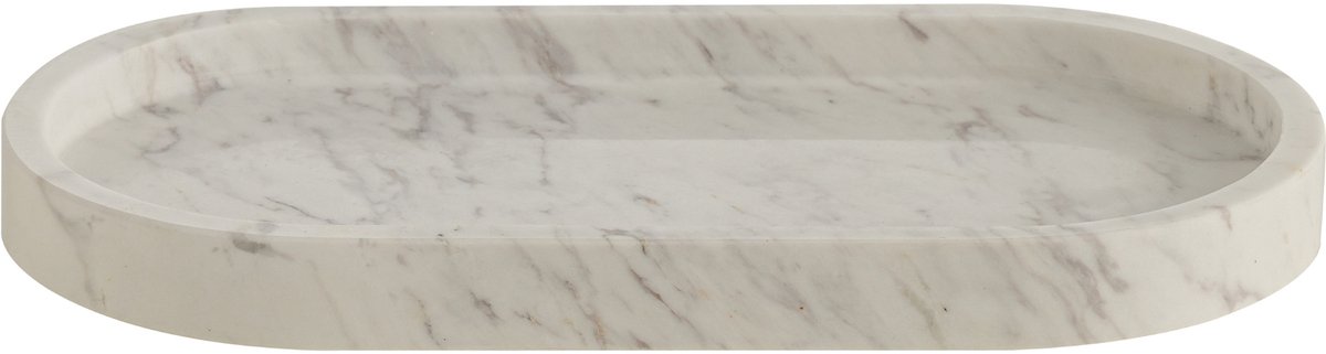 Ovale Marmeren Serveerplank & Plateau Wit