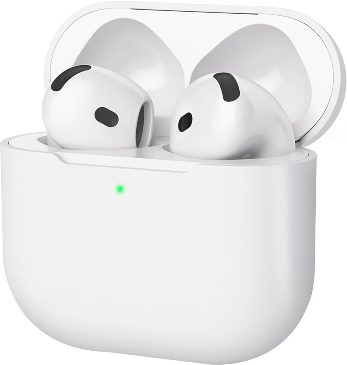 Bigben Connected, Coque pour AirPods 4 Rigide 360° Compatible Charge Sans Fil, Transparant