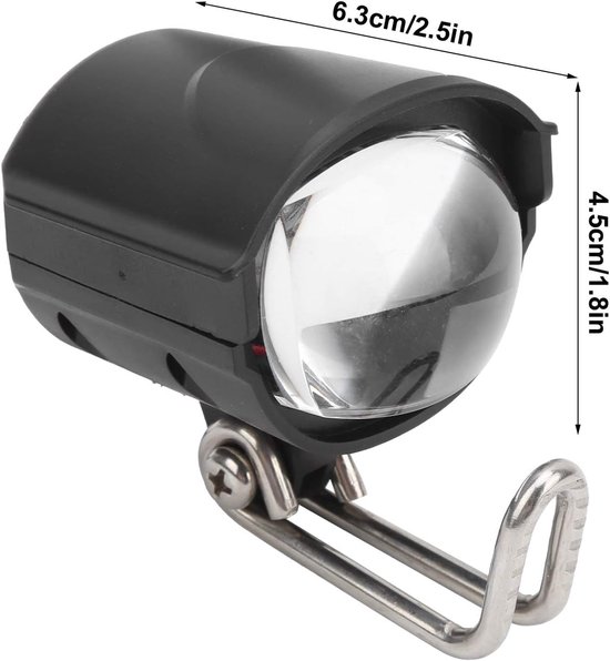 VHV - E-bike koplamp - LED voorlicht voor elektrische fiets - fiets koplamp 36V-60V waterbestendig - voor e-bike, e-step en scooter — afbeelding 4