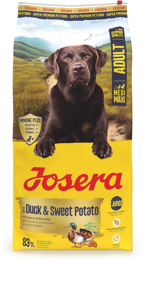 Josera 12,5 kg Josera medium maxi adult duck & sweet potato hondenvoer