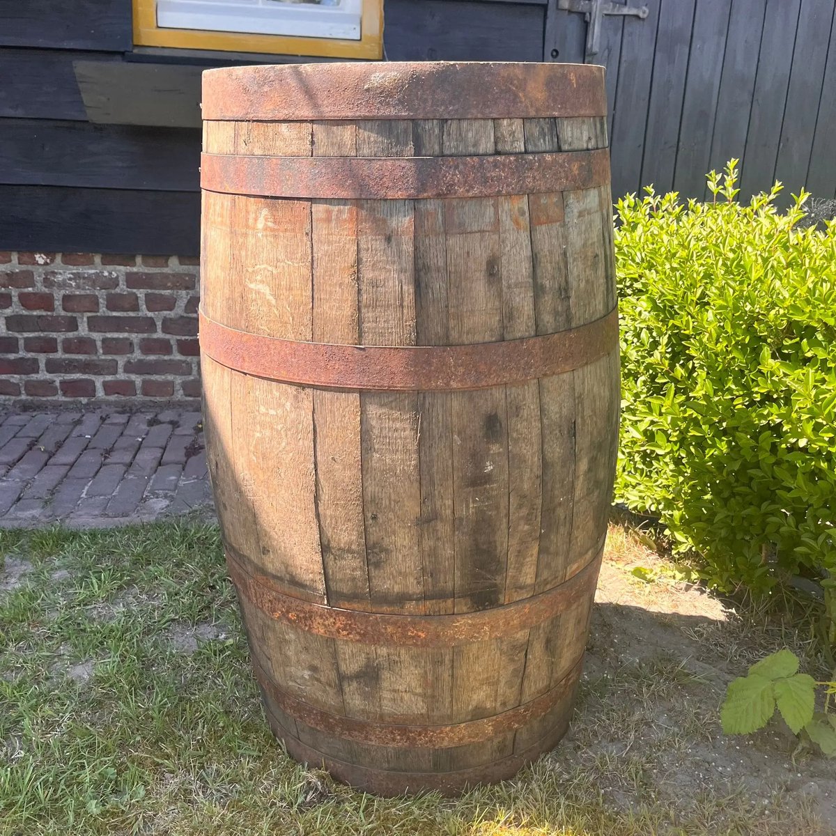 Whiskyvat / Regenton 125 Liter Eikenhout - Deksel Los Met Handvat